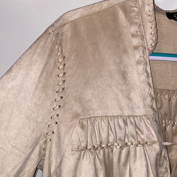 Jessica Simpson Suede-Like Jacket - Picture 3 of 6
